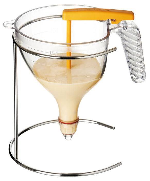 <img src="0000685_confectionery-funnel-with-stand.jpg?v=1567960748 " alt="Automatic Funnel With Stand Matfer Bourgeat catalog"> 