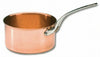 Sugar pan - Bourgeat - solid copper - stainless steel handles: Diameter 7 7/8 in. , height 4 3/8 in. , 3 1/2 quart