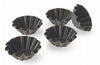 Fluted brioche nonstick mold - 10 flutes: Diameter 3 1/8 inch, height 1 1/4, pack of 12