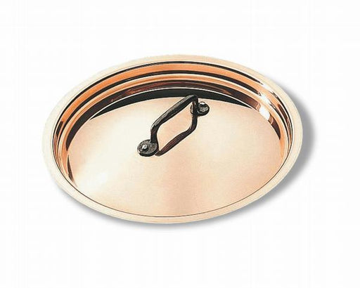 Bourgeat Copper Lids. These lids are available in 7 standard diameters, from 4 3/4" to 11", so you can customize your cooking as needed. Constructed from strong and durable copper, each lid is perfect for cooking a wide range of meals.  2.5 mm copper and 18/10 stainless steel. 