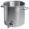 EXCELLENCE stockpot with tap WITHOUT LID: 9 1/2 x 9 1/2 - 11 1/2 QTS.