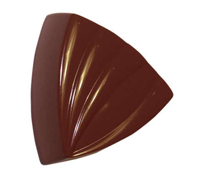 Striped Triangles Chocolate Mold - Polycarbonate  (Matfer Bourgeat)
