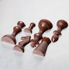 Chocolate mold - chess pieces / 16 halves per sheet: 1 9/16 x 13/16 x 3/16 to 2 15/16 x 1 3/16 x 9/16