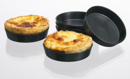Freshware 12-Cavity Tart Silicone Mold for Quiche, Pastry, Pie and Custard,  CB-111RD 