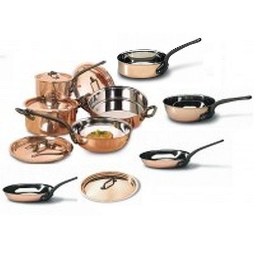 13 Piece Copper Cookware Set Ceramic Non Stick Pan Induction